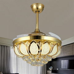 Luxury ceiling fan with light
