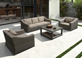 Modern Aluminium PE Rattan Sofe Set Furniture 3