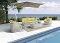 Modern Aluminium PE Rattan Sofe Set Furniture