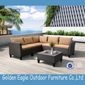 Modern PE rattan KD outdoor sofa 3