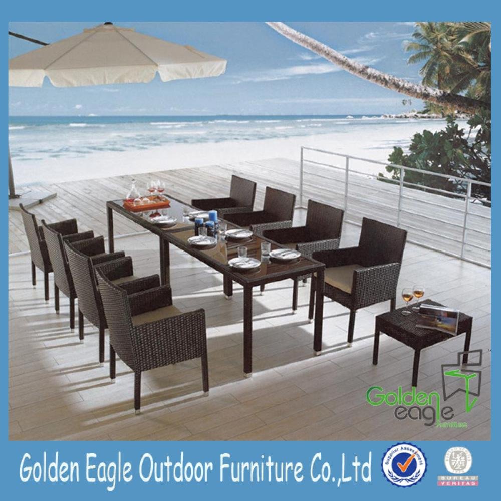Comfortable table and chairs with fabric pvc rope 2