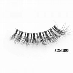 3D Mulity Layered Mink Lashes Clear Bands Whoelsale