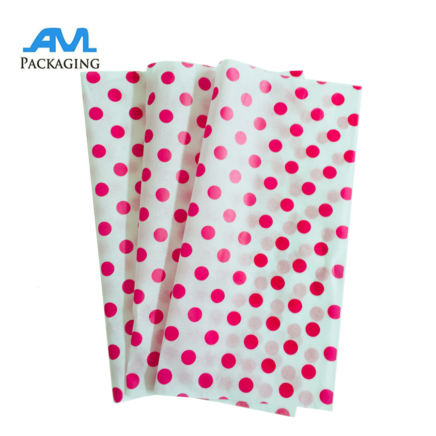17gsm Silk Tissue Wrapping Paper Custom Making AMP006 AM Packaging
