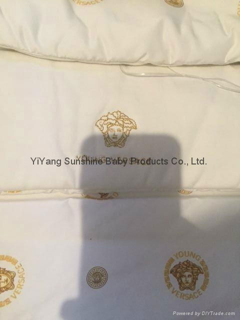 Young         Ivory & Gold Medusa Baby Nest Sleeping Bag 2