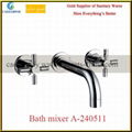 british double handle bathtub tap