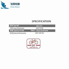 SSE-074 E-bike lithium batteries