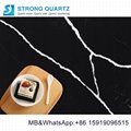 China Factory Quartz slabs white/black Calacatta series