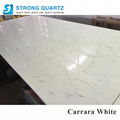 Prefab  white quartz kitchen countertop