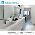 Hot Sale Book Matched Calacatta White Artificial Stone Quartz Stone Kitchen Coun 1