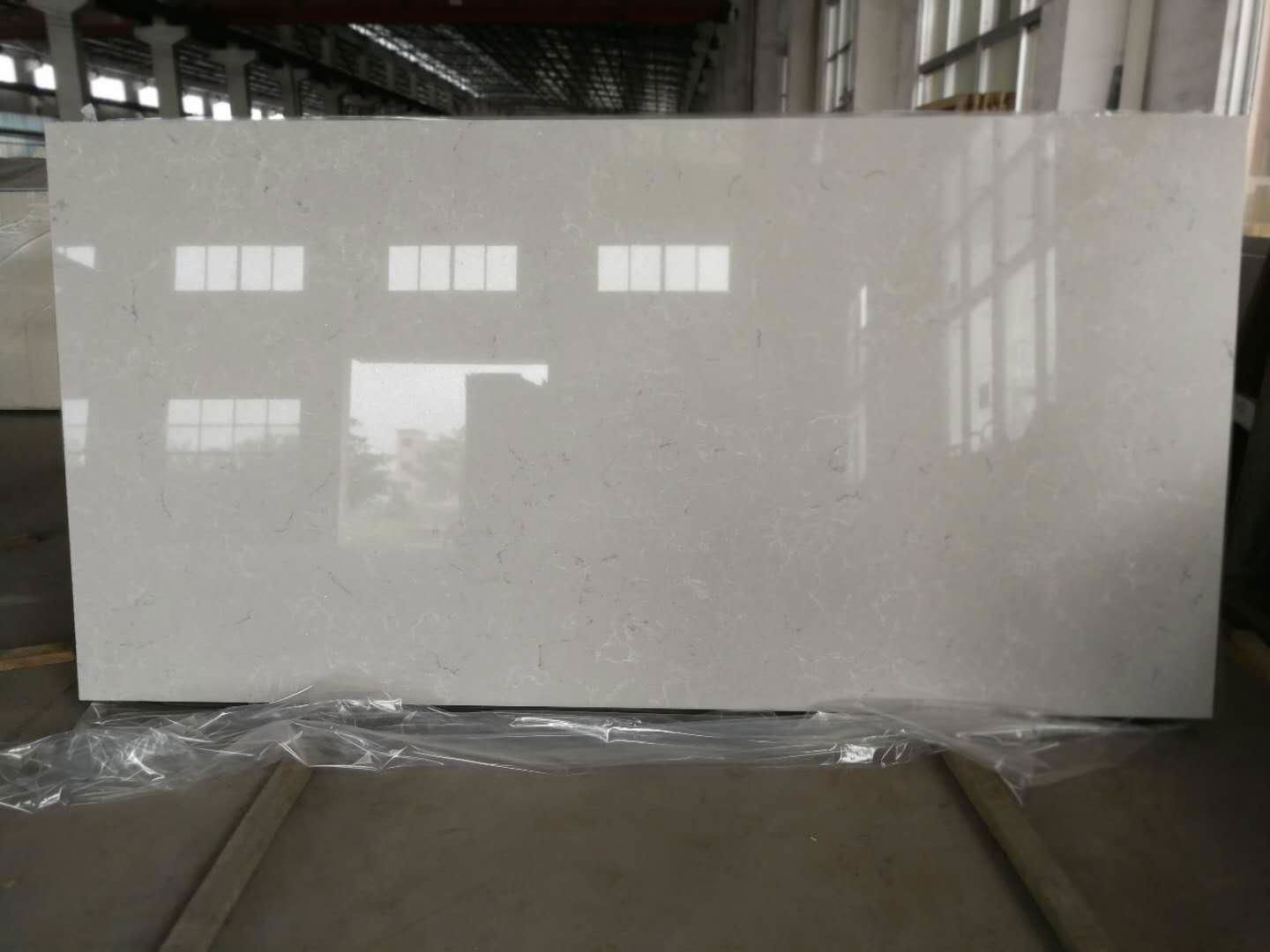 Promotion Wholesale Marble Look Quartz Stone Slab Kitchen Countertop, Bench Top 3