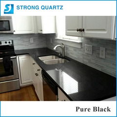 Black surface kitchen countertop , quartz countertop,bathroom top