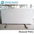 Diamond /galaxy /Stellar white Quartz Stone slab 2