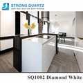 Diamond /galaxy /Stellar white Quartz Stone slab 3