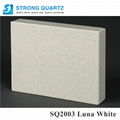 Grey artificial quartz stone slabs for kitchen vanity top