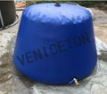 Movable PVC closed  self- standing onion shape water tank