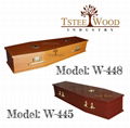 low-cost wooden coffin