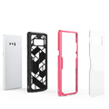 Hybrid R   ed PC TPU 2 In 1 Geometry Mobile Phone Cover For  samsung note8 s8 5