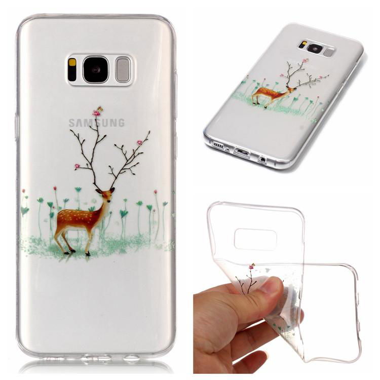 Custom Print Nature Clear TPU Christmas Designs Phone Case For Samsung Galaxy S8 2