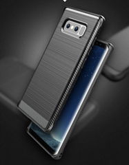 TPU Carbon Fiber Drawing luxury Anti-knock Case for galaxy S8 plus 