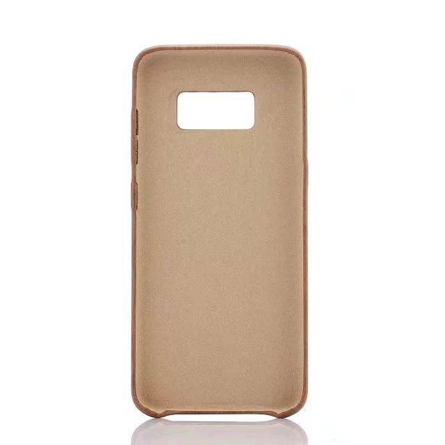 For samsung galaxy s8 Retro Wood Grain pattern soft TPU PU back phone case 2