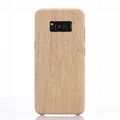 For samsung galaxy s8 Retro Wood Grain pattern soft TPU PU back phone case 1