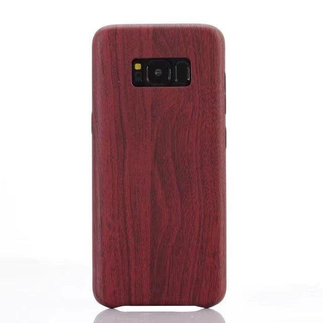 For samsung galaxy s8 Retro Wood Grain pattern soft TPU PU back phone case 3