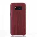 For samsung galaxy s8 Retro Wood Grain pattern soft TPU PU back phone case 3