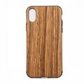 Best Selling Mobile phone accessories,genuine wooden phone case for iphone X  3
