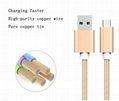USB Type C Cable Braided Micro USB Cable Charging Cord Metal Housing For Note 8 5