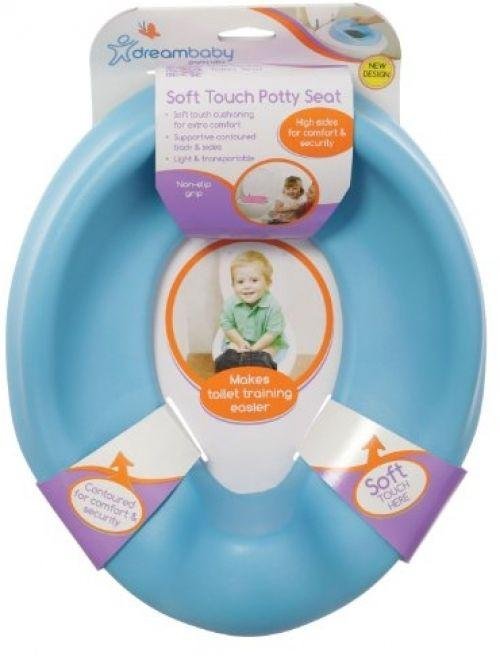 Baby Soft Touch Potty Seat Blue Cushion Toddler Toilet Antislip Comfort Bath 