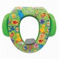 Kids Toddlers Sesame Street Framed Soft Cushioned Potty Toilet Seat Training Aid 2