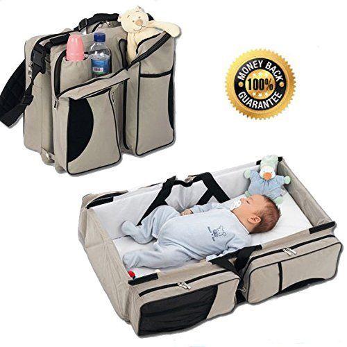 3 in 1 Diaper Bag Travel Bassinet Crib Changing Sleeping Station 3