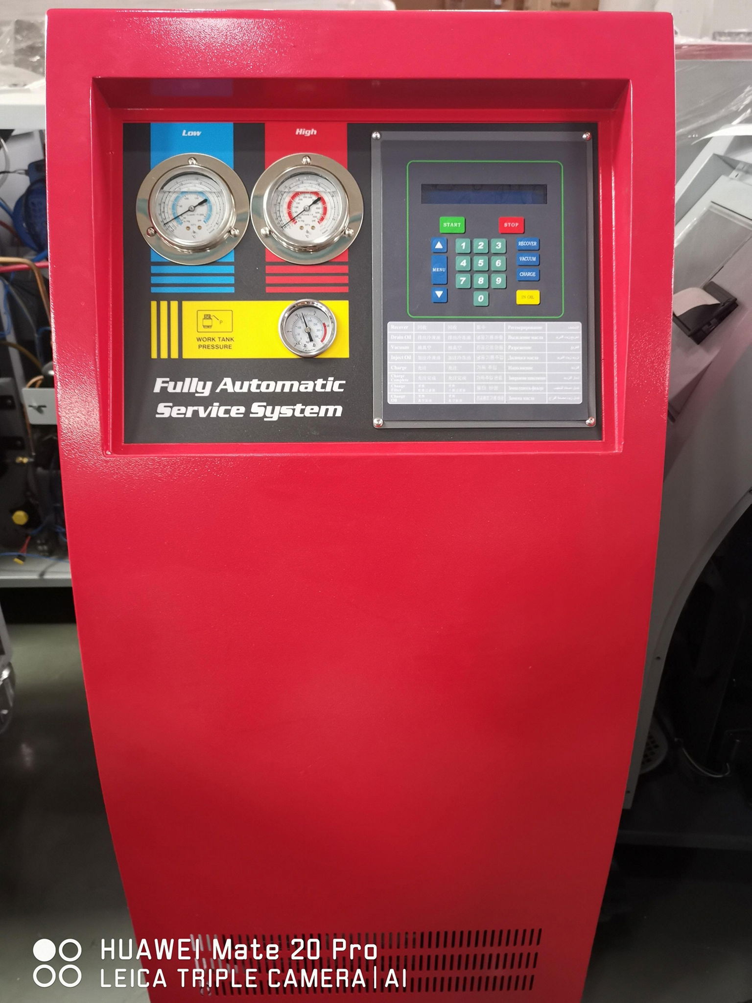 ACM100m  AC Recovery Rcharge Machine For Car Workshop and Garage use 3