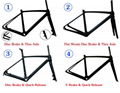 R01 Disc Brake Carbon fiber Road Bicycle Frame set 700C Carbon Road Bike Frame s 5