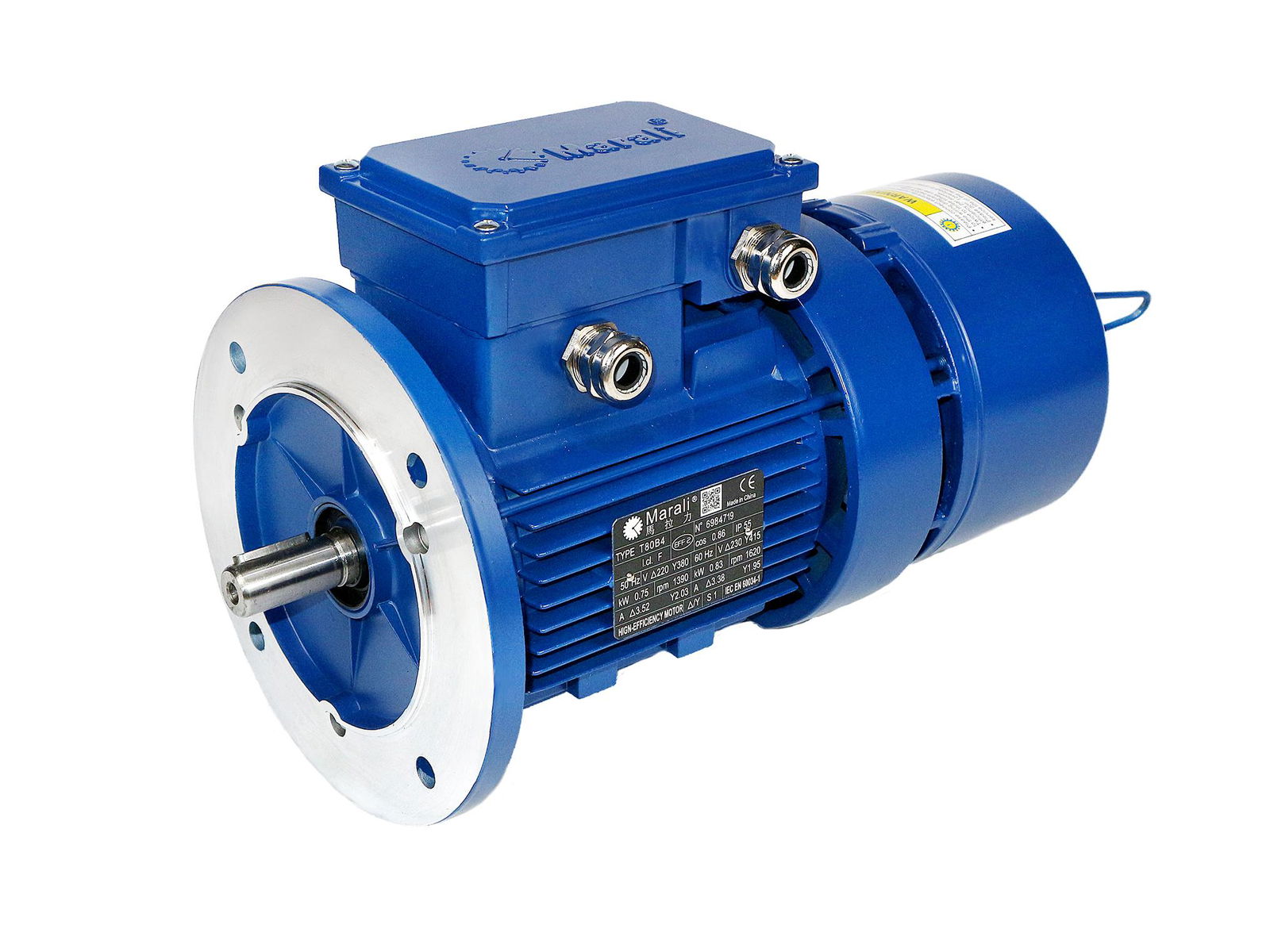 MBF series extra high torque AC brake motor MBF80B4 90LA4 MARALI