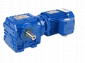 MS series helical gear worm gear reducer motor 3