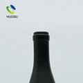 Wholesale 750ml Burgundy Glass Bottle Matt Black Glass Alcohol Spirit Bottle Pri 3