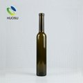 Huosu 375ml 700ml 750ml dark green glass wine bottles with cork lids 5