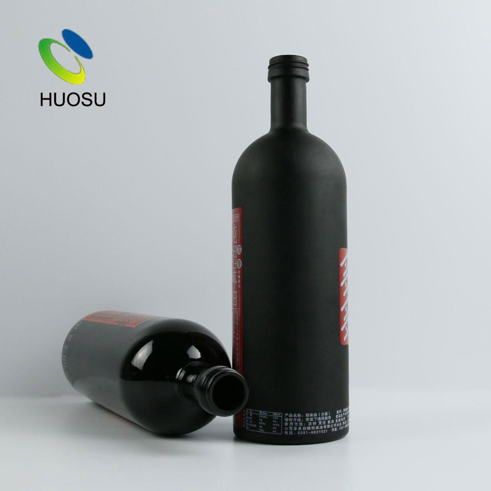 Superseptember Free Inspection Huosu 750ml black Raw material matte glass black 