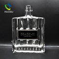 Wholesale glass square flat perfume bottle whisky glass jars 1