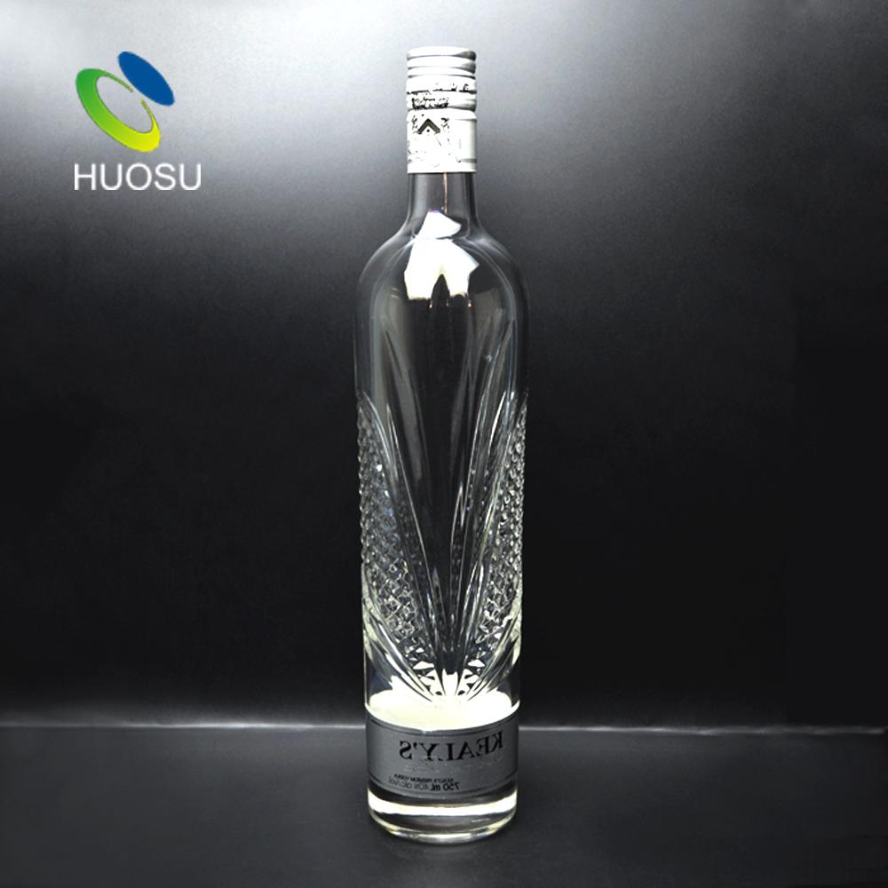 750ml Fancy Custom Designed Glass Bottle Vodka Wholesale Price - 700ml