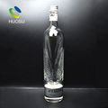 750ml Fancy Custom Designed Glass Bottle