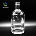 750ml Honey Glass Bottle for Vodka Brandy Gin, Glass Beverage Bottle Wholesale 2