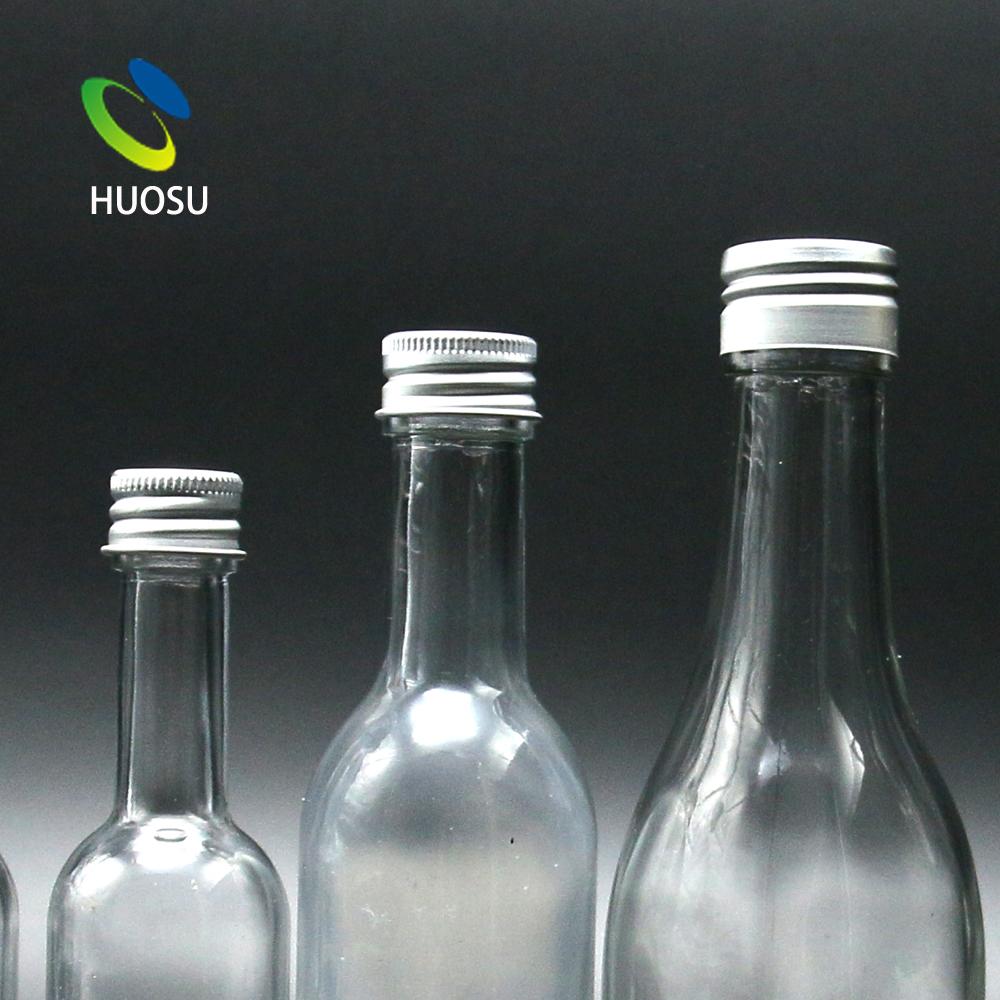 185ml 50/100 ml 187ml mini glass jars small liquor wine bottles