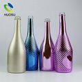 Huosu Wholesale spray 750ml 1.5 liter glass liquor vodka bottle 1