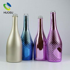 Huosu Wholesale spray 750ml 1.5 liter glass liquor vodka bottle