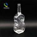 High Flint 750ml Decorative Guitar Violin Alcoholic Bottles Vodka Glass Bottle W