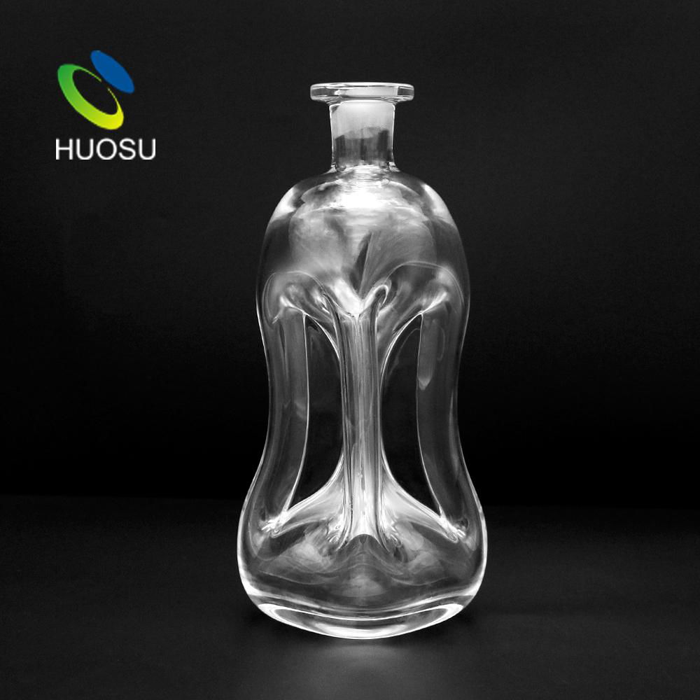 clear high heels Container 250ml 500ml 750ml flint glass wine bottle weight for  4