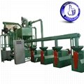 Waste tire recycling line with rubber cracker and crumbs mills 3