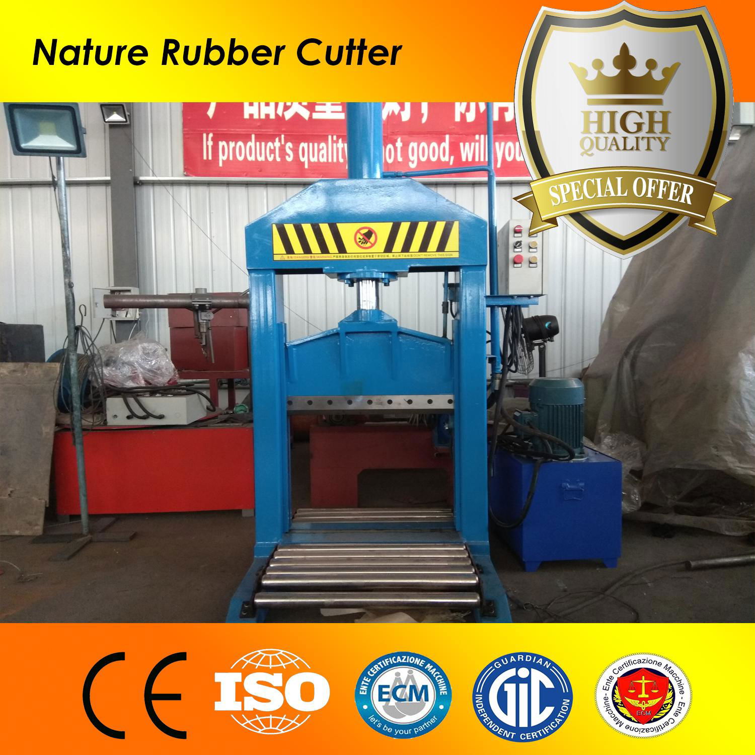 Single Knife Hydraulic Rubber Cutting Machine Rubber Bale Cutter 2